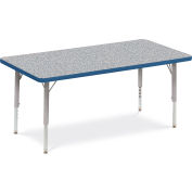 Virco® 482448LO Activity Table w/ Short Adj. Legs, 24 » x 48 », Gris Frame/Gray Top