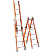 Werner 7808CA - 16' Grade 1AA de fibre de verre échelle transformable