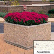 Wausau TF4195 jardinière carrée extérieure - Weatherstone blanc 36 x 36 x 30