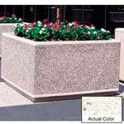 Wausau TF4205 jardinière carrée extérieure - Weatherstone blanc 60 x 60 x 36