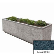 Wausau TF4213 Rectangular Outdoor Planter - Weatherstone Charcoal 96x48x36