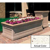 Wausau TF4239 Rectangular Outdoor Planter - Weatherstone White 48x24x20