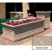 Wausau TF4239 Rectangular Outdoor Planter - Weatherstone Buff 48x24x20
