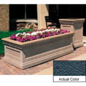 Wausau TF4239 Rectangular Outdoor Planter - Weatherstone Charcoal 48x24x20