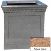 Wausau TF4242 jardinière carrée extérieure - Weatherstone sable 36 x 36 x 36