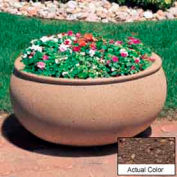 Wausau TF4340 jardinière extérieure ovale - Weatherstone brun 36 x 30 x 18