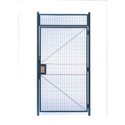 WireCrafters® 840 Style, Woven Wire Hinge Door, 3'W x 7'H, 8' 5-1/4" Overall Height