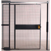 WireCrafters® 840 Style, Woven Wire Slide Door, 3'W x 8'H, 8' 5-1/4" Overall Height