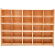 25 Tray Cubby Storage, Unassembled w/o Trays, 46-3/4"W x 12"D x 33-7/8"H