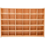 30 Tray Cubby Storage, Unassembled w/o Trays, 50-3/4"W x 12"D x 33-7/8"H