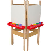 Wood Designs™ Four Sided Easel with Markerboard