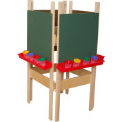 Wood Designs™ Four Sided Easel with Chalkboard