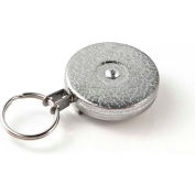 KEY-BAK #3 Retractable Key Reel with 24" Stainless Steel Chain Chrome Front 1.75" Steel Belt Loop