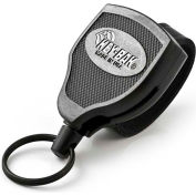 KEY-BAK #SUPER48 S48-LEK Locking Retractable Key Reel 48" Kevlar Cord Polycarbonate Case Belt Loop