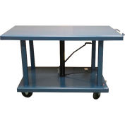 Wesco® Work Positioning Post Lift Table Foot Control 260297 60x32 4000 Lb. Cap.