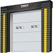 Wesco® Dock Door Seal 276058 Heavy Duty 40 oz avec Plis d’usure 8'W x 9'H 10 » Projection - Noir