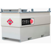 Western Global 500 Gallon FuelCube Gasoline or Diesel Fuel Tank, Vent Kit, 12V Pump Kit & Fuel Gauge