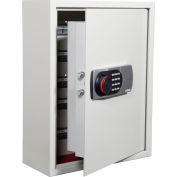 Wilson Safe Heavy Duty Key Safe Cabinet - 17"W x 9-1/2"D x 22"H, Serrure électronique, Gris