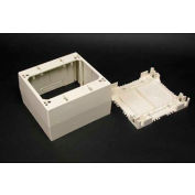 Wiremold 2344-Wh 1-Gang Extra Deep Device Box, White, 4-3/4"L