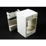 Wiremold 2344d 1-Gang Extra Deep Divided Device Box, Ivory, 4-3/4"L