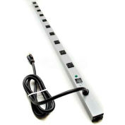 Wiremold CabinetMATE Power Strip, 10 Points de vente, 20A, 6' Cord