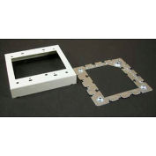 Wiremold 5751-2wh 2-Gang Flush Type Extension Adapter, White, 4-3/4"L