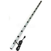 Wiremold CabinetMATE Surge Protected Power Strip, 11 Outlets, 15A, 3kA, 6' Cord