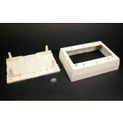 Boîte de Wiremold Psb3fw Device 3-Gang, brouillard blanc, 4-3/4" L