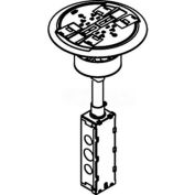 Wiremold RC4ATCBK Poke-Thru Flange & Black Slider Holder, Assembled Unit, Black