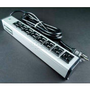 Wiremold Power Strip, 8 Outlets, 15A, 13"L, 6' Cord