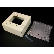 Wiremold V3044-2 Extra Deep Switch & Receptacle Box (2-Gang), Ivory, 6-3/8"L