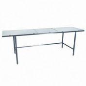Winholt Equipment Table en acier inoxydable, 84 x 36 », Poly Top