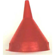 Funnel King® Red Safety Polyethylene 1 Pint Funnel w/ 50 Micron Filter Screen - 32091