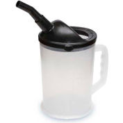 Funnel King® Heavy-Duty 87 oz. Graduated Measuring Container w/ 4" Black Spout - 94026