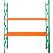 Husky Rack & Wire Teardrop Pallet Rack Starter - No Deck - 120"W x 42"D x 96"H