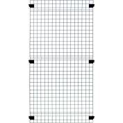 Husky Rack & Wire, Velox, Machine Guard, Panel, 6' 10"W x 5' 6"H, Black