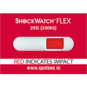 SpotSee ShockWatch® Flex Single Tube Impact Indicators, 25G Range, 100/Box