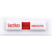 SpotSee ShockWatch® MiniClip Double Tube Impact Indicators, 65G Range, 100/Box