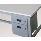 WSI Single Steel Cabinet, 15"W x 19"D x 18"H, Gray
