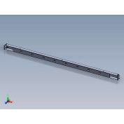 WSI C2 Series Steel Electric Channel W/ 8 Outlets & 8' Long Cord, 12"D, Gray