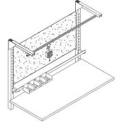 Chariot à outils aérien de la série WSI C2 seulement, 48 po L x 36 po P, noir