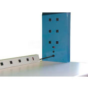 WSI élévateur électrique boîte El2-2, 15 a, 4 prises, disjoncteur, paire, qté par paquet : 2