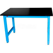 WSI Laboratory Work Bench PB3048CR-BB - 48"W x 30"D Adj. Chemical Resistant Phenolic Resin - Blue