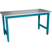 WSI Laboratory Work Bench PB3672-WB - 72"W x 36"D Adj. Plastic Laminate - Blue