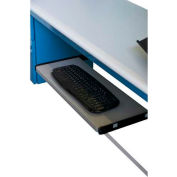 WSI Slide Out Keyboard Shelf, 24"W x 12"D, Gray