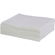 Global Industrial™ Hydrocarbon Based Oil Sorbent Pad, Heavy Weight, 16" x 20", White,100/Pack