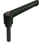 J.W. Winco 3T12F33K Nylon plastique réglable levier w / composants en acier - 1/4-20 x goujon.47