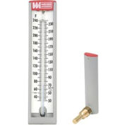 5" échelle économie thermomètre, forme d’angle, 2 » de la tige, 1/2 » NPT, 20-120F