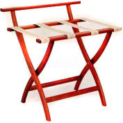 Maillet en bois WallSaver™ porte-bagage avec sangle de tapisserie, acajou