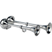Wolo® Two Trumpet Stainless Steel Marine Horn 24-Volt - 125-24